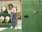 Unfortunately, the contestant did not make her putt. But luckily for her...