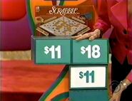 She gets the price of the Scrabble Board Game wrong.