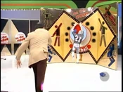 His third throw did not go in either.