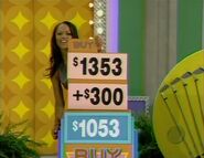 She makes $300, bringing her total to...