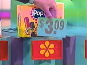 The price of the Popsicle ice pops.
