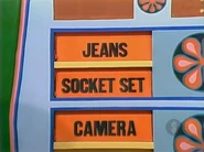 The last two prizes are a socket set and jeans.