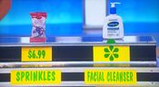 She says the Cetaphil daily facial cleanser is more expensive than the Betty Crocker Fusion sprinkles.