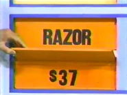 She keeps the razor. The cover is $37 and goes into the give column.