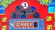 She says the last number is a 7 but is incorrect. The car is now $2.25.