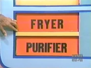 The first two prizes are a purifier and a fryer.
