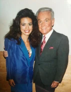 Bob with Barker's Beauty hopeful Melissa Cortez