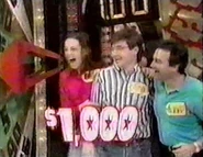 We've had 3-way ties over the years. But this is nothing compared to the fact that these 3 contestants each got $1,000 apiece from January 21, 1993 (#8664D). It happened under Drew Carey's tenure 23 years later.