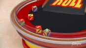 On her first roll, she has 1 car and $3,000. She decides to roll again.
