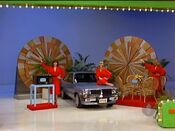 Gregory is playing for a Pontiac 1000, PLUS a GoldStar microwave oven and a Vogue rattan dinette set, a prize package worth $8,455.