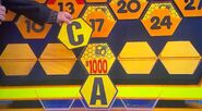 It's a C. $1,000 is still up for grabs, but the contestant decides to go for the car.