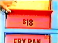 The waffler is $18, which goes into the keep column for a total of $61. If the waffler is $33 or more, he wins.