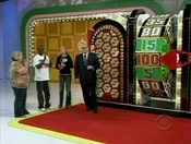 The Price is Right Live! wheel used as a substitute while the "Purple Wheel" was repainted.