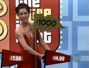 And finally, the price of the Flinstones vitamins. Just like the '86 shows, the contestant wins a $1,000 bonus, and like always, he gets to putt right up by the hole!