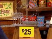 The price of the glassware is $25.