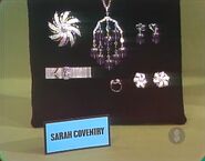This set of silver Sarah Coventry jewelry.