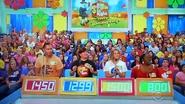 The contestant's row podiums from the Thanksgiving episode.