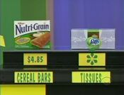 She says the Puff's Plus tissues are less expensive than the Nutro-Grain cereal bars.