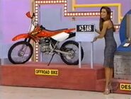 Third, he picks the Honda XR100 off-road motorcycle.