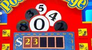 He says the third number is an 8 but is incorrect. The car is now 75¢.