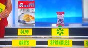 She says the Betty Crocker Fusion sprinkles are less expensive than the Alber's Quick Grits Semola de Maiz grits.