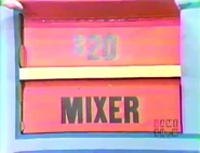 She keeps the mixer. The broiler is $20, and goes into the give column for a total of $52.