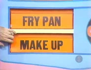The last two prizes are a fry pan and makeup.
