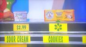 He says the Voortman Bakery vanilla wafers are more expensive than the Good Culture sour cream.