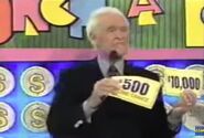 With the $500, he adds $10,000 for a total of $10,500!!!