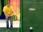 The contestant missed his first putt. Fortunately, the game is called...