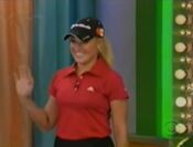 Here comes professional golfer Natalie Gulbis.