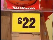 The price of the Wilson basketball.