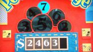 He says the last number is a 5 but is incorrect. The car is now $1.50.