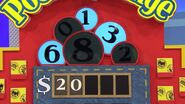 He says the third number is an 8 but is incorrect. The car is now 50¢.