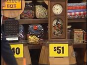 The price of the wall clock is $51.