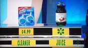 He says the RW Knudsen cherry juice is less expensive than the Lysol toilet cleaners.