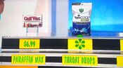 He says the Vicks VapoCool Severe winterfrost cough drops are less expensive than the Gulf Wax household paraffin wax.