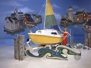 Judith is playing for a West Wight Potter 15' sailboat worth $5,017.