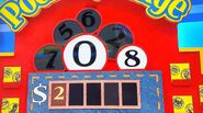 He says the second number is a 7 but is incorrect. The car is now $1.00