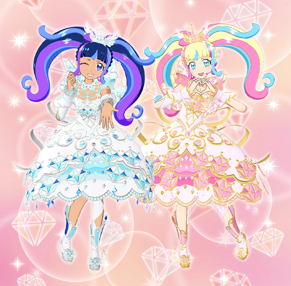 キラキラちゃん様 アイカツスターズ！×サンリオキャラクターズ｜ダイカットスマホ