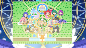 1. Rainbow Sky - Miracle☆Kiratts 2. Melody Fantasy - Meltic StAr 3. Ocean Mermaid - Ring Marry 4. Sunshine Circus - ALIVE 5. Moonlight Magic - W Daia