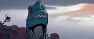 The Argentinosaurus sees the Infected Parasaurolophus.