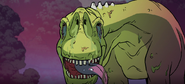 The Plague begins to take over the Argentinosaurus.