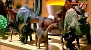 Figures of dinosaurs in Ben Trent's room (Episode 1.1)