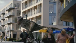 5x5 TyrannosaurusRampagingThroughLondon