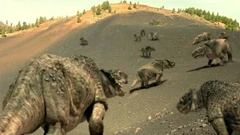 A herd of Scutosaurus in the Permian