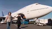 G-BDXJ, a Boeing 747-236B, after being attacked by a Giganotosaurus