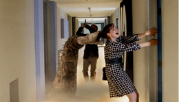 Jenny being attacked by a Precambrian Worm