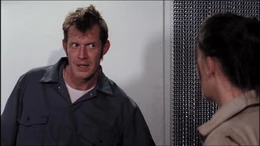 Danny rescuing Eve from Johnson's HQ.