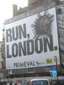 Run, London. Billboard